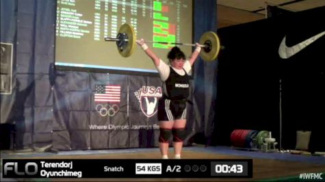 Oyunchimeg Terendorj (W50, 75+kgs) Snatch 54 kgs