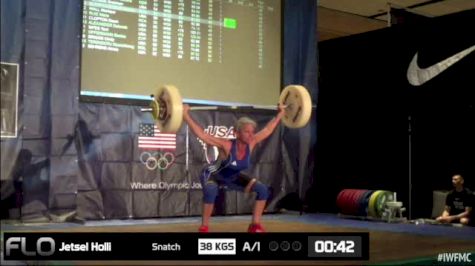 Holli Jetsel (W50, 69kgs) Snatch 38 kgs