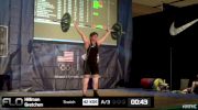 Gretchen Hillman (W50, 69kgs) Snatch 42 kgs