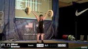 Gretchen Hillman (W50, 69kgs) Snatch 37 kgs