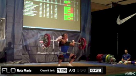 Maria Ruiz (W50, 75kgs) CJ 72 kgs