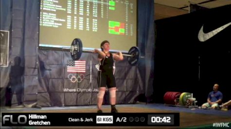 Gretchen Hillman (W50, 69kgs) CJ 61 kgs