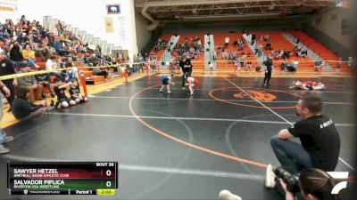 49 lbs Round 3 - Sawyer Hetzel, Greybull Basin Athletic Club vs Salvador Piplica, Riverton USA Wrestling