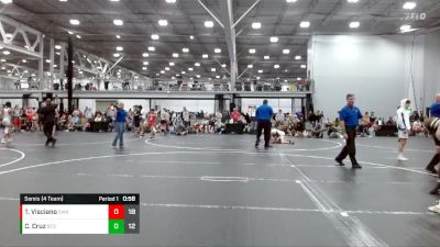 132 lbs Semis (4 Team) - Cristian Cruz, BTS vs TJ Visciano, Savage WA White