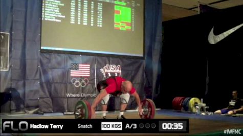 Terry Hadlow (M55, 85kgs) Snatch 100 kgs