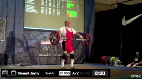 Jimmy Stewart (M55, 85kgs) Snatch 75 kgs