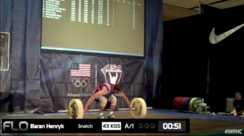 Henryk Baran (M55, 56) Snatch 43 kgs