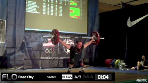 Clay Reed (M55, 85kgs) Snatch 81 kgs