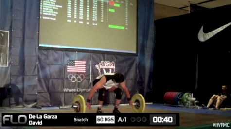 David De La Garza (M55, 77kgs) Snatch 60 kgs 2