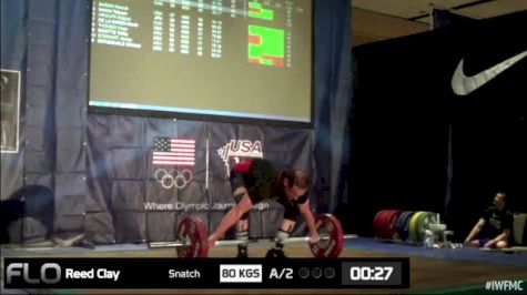 Clay Reed (M55, 85kgs) Snatch 80 kgs