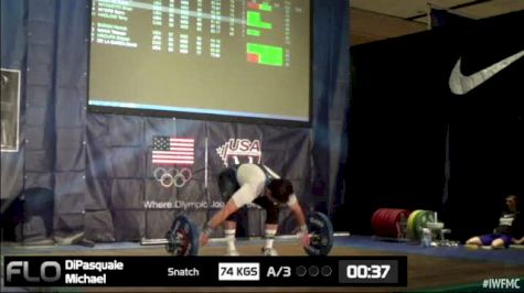 Michael Dipasquale (M55, 85kgs) Snatch 74 kgs