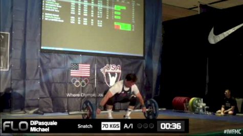 Michael Dipasquale (M55, 85kgs) Snatch 70 kgs