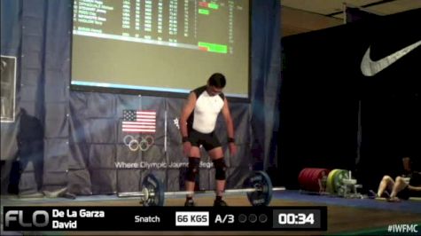 David De La Garza (M55, 77kgs) Snatch 66 kgs