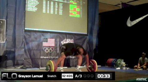 Lemuel Grayson (M55, 105+kgs) Snatch 111 kgs