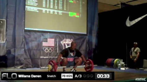 Darren Williams (M55, 105+kgs) Snatch 78 kgs 2