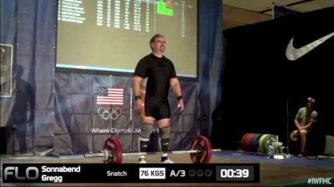 Gregg Sonnabend (M55, 105+kgs) Snatch 76 kgs 2