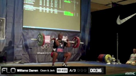 Darren Williams (M55, 105+kgs) CJ 99 kgs