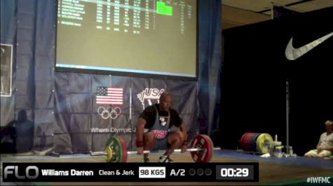 Darren Williams (M55, 105+kgs) CJ 98 kgs