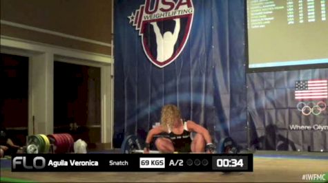 Veronica Aguila (W35, 58kgs) Snatch 69 kgs