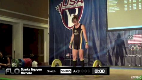 Michelle Nguyen Sparks (W40, 63kgs) Snatch 56 kgs 2