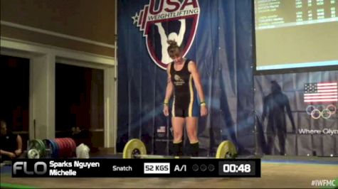 Michelle Nguyen Sparks (W40, 63kgs) Snatch 52 kgs