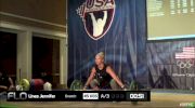 Jennifer Lines (W40, 63 kgs) Snatch 45 kgs