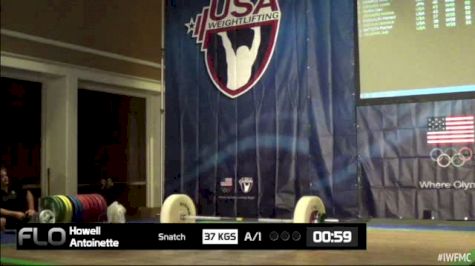 Antoinette Howell (W40, 63kgs) Snatch 37