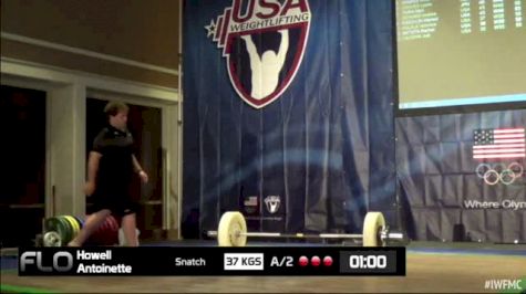 Antoinette Howell (W40, 63kgs) Snatch 37 2