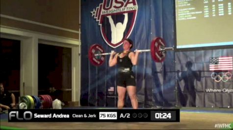 Andrea Seward (W40, 58kgs) CJ 75 kgs