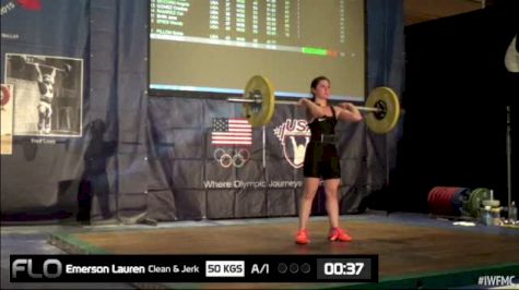 Lauren Emerson (W35,48Kgs) CJ 1 50 kgs