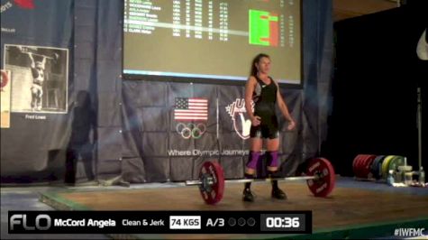 Angela McCord (W35,53Kgs) CJ 3 74 kgs