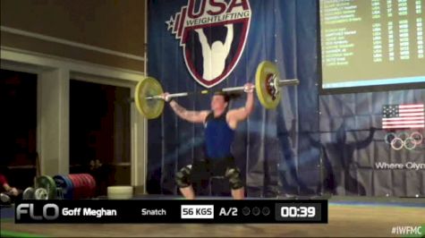 Meghan Goff (W35, 63kgs) Snatch 55 kgs