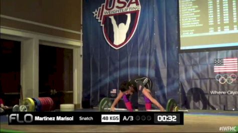 Marisol Martinez (W35, 63kgs) Snatch 48 kgs