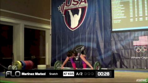 Marisol Martinez (W35, 63kgs) Snatch 47 kgs