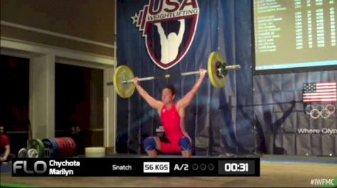 Marilyn Chychota (W35, 63kgs) Snatch 56 kgs 2