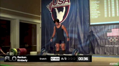 Kimberly Renken (W35, 63kgs) Snatch 67 kgs