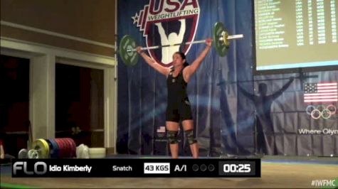 Kimberly Idio (W35, 63kgs) Snatch 43 kgs