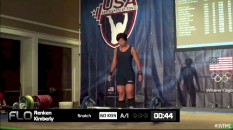 Kimberly Renken (W35, 63kgs) Snatch 60 kgs