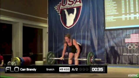 Carr Brandy (W35, 63kgs) Snatch 49 kgs