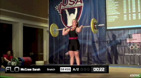 Sarah McCraw (W35, 63kgs) CJ 59 kgs