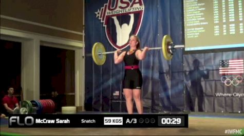 Sarah McCraw (W35, 63kgs) CJ 59 kgs 2