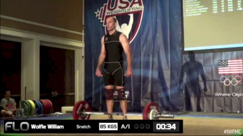 William Wolfe (M45, 94kgs) Snatch 85 kgs