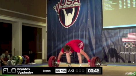 Vyacheslav Bryukhov (M45, 94kgs) Snatch 125 kgs