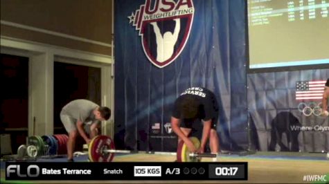 Terrance Bates (M45, 94kgs) Snatch 105 kgs