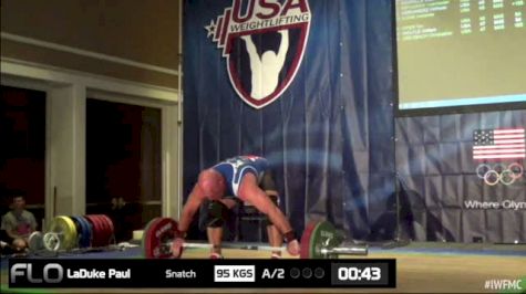 Paul LaDuke (M45, 105kgs) Snatch 95 kgs