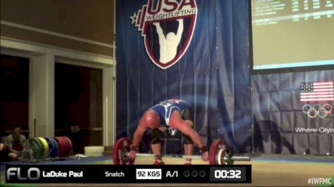 Paul LaDuke (M45, 105kgs) Snatch 92 kgs