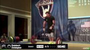 Christopher Dreisbach (M45, 105kgs) Snatch 92 kgs