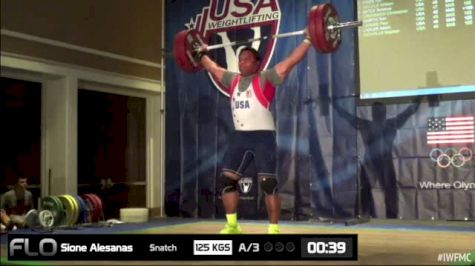 Alesanas Sione (M45, 105+kgs) Snatch 125 kgs 3