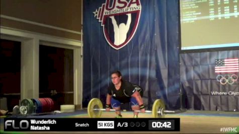 Wunderlich Natasha (W35, 75+kgs) Snatch 51 kgs