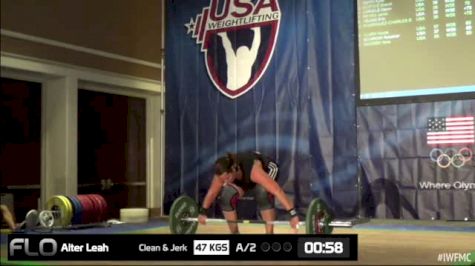 Leah Alter (W35, 75kgs) Snatch 47 kgs 2